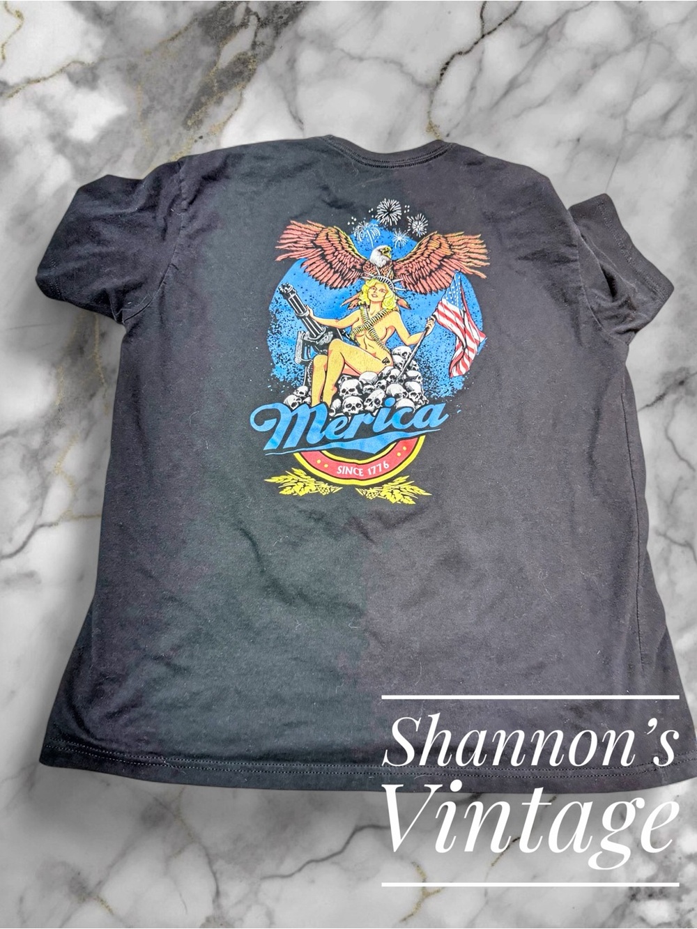 Zero Foxtrot Merica since 1776 men’s sz XL tee A6